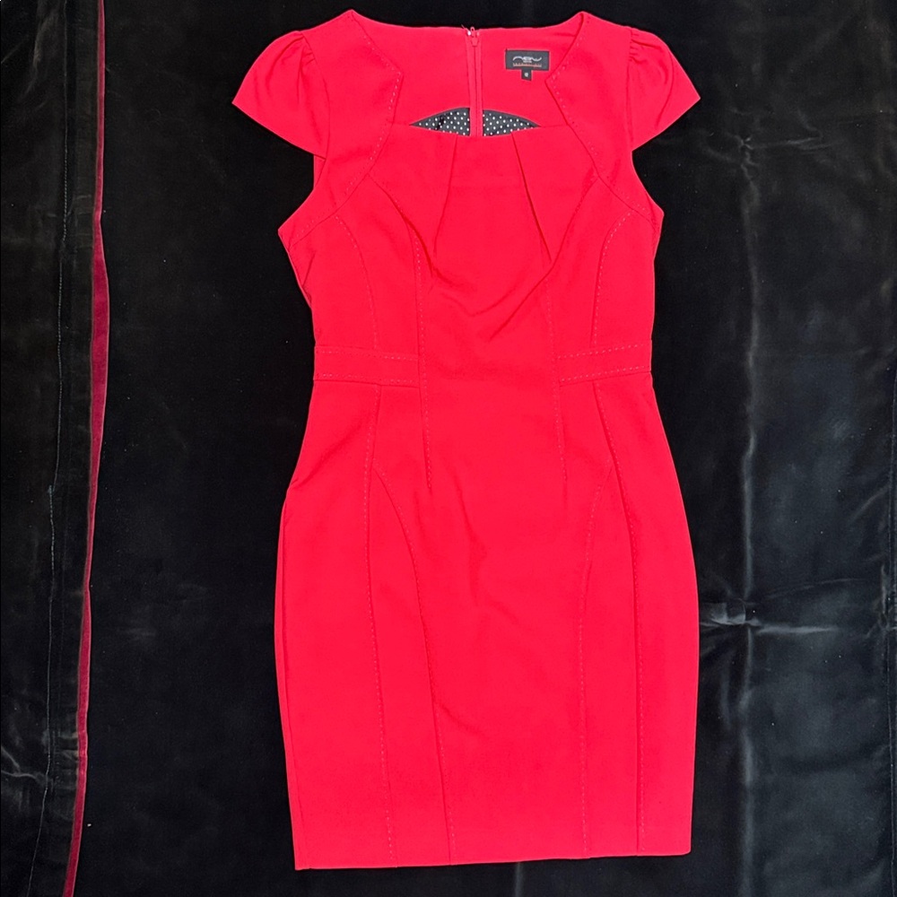 New Look Vibrant Red Zip-Up Dress